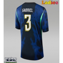 Brazil Gabriel Magalhaes #3 Replica Away Shirt Ladies World Cup 2026 Short Sleeve
